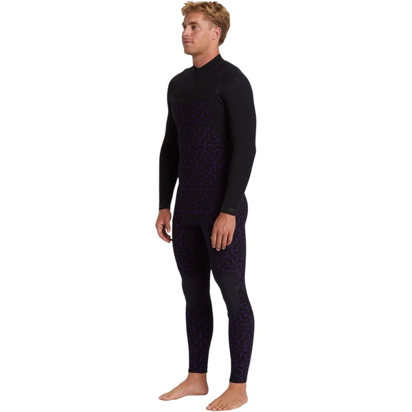 2026 Billabong Heren Furnace Natural 4/3mm Borst Ritssluiting Wetsuit ABYW100265 - Black